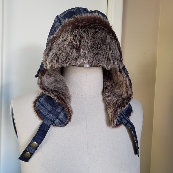 True Religion Denim Aviator Cap NEW! - Picture 11 of 13